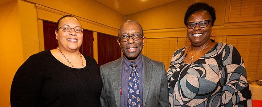 Dr. Coleman, Dr. Mitchell, and Dr. Cole at BFSA Event
