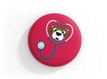 Southpaw with a stethoscope button