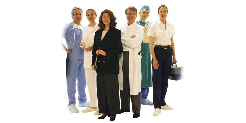 A group of healthcare workers